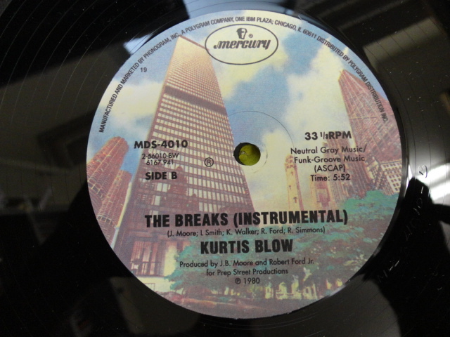 Kurtis Blow - The Breaks シュリンク付 名曲ディスコ・ラップ CLASSIC 12 視聴_画像4