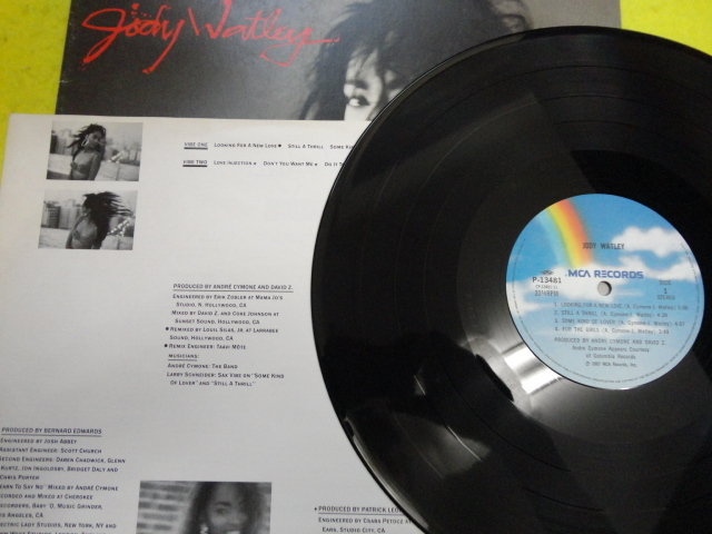 Jody Watley ライナー付属 LP ダンサブル/メロウディアス R&B Looking For A New Love / Some Kind Of Lover 収録 視聴の画像3