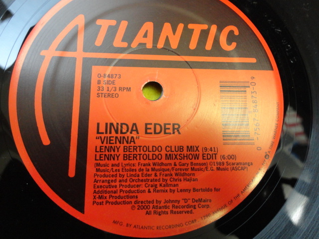 Linda Eder - Vienna 12x2 オリジナル原盤 アップリフトVocal House 視聴_画像3