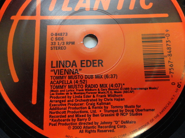 Linda Eder - Vienna 12x2 オリジナル原盤 アップリフトVocal House 視聴_画像4