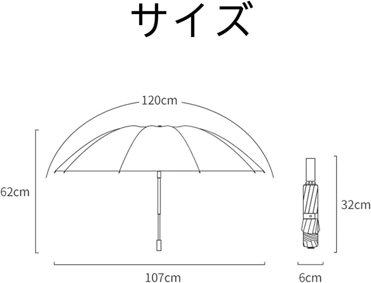 折りたたみ傘 大きい ワンタッチ 自動開閉 耐風 逆折り式 日傘 晴雨兼用 おりたたみ傘 台風対応 10本骨 完全遮光 日焼け防止