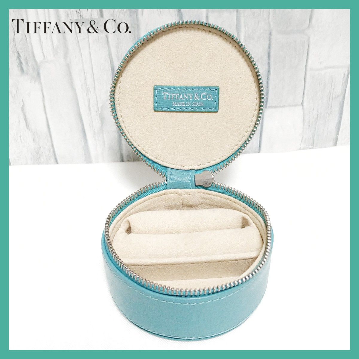 TIFFANY&Co. ティファニー ラウンドジュエリーケース 携帯用 旅行 レア ティファニーブルー