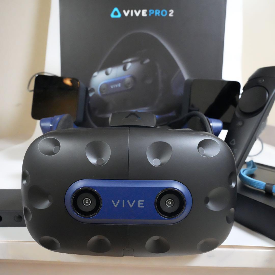 美品・送料無料】 HTC VIVE PRO フルセット 美品 VRゴーグル ゲーミング ゲーム