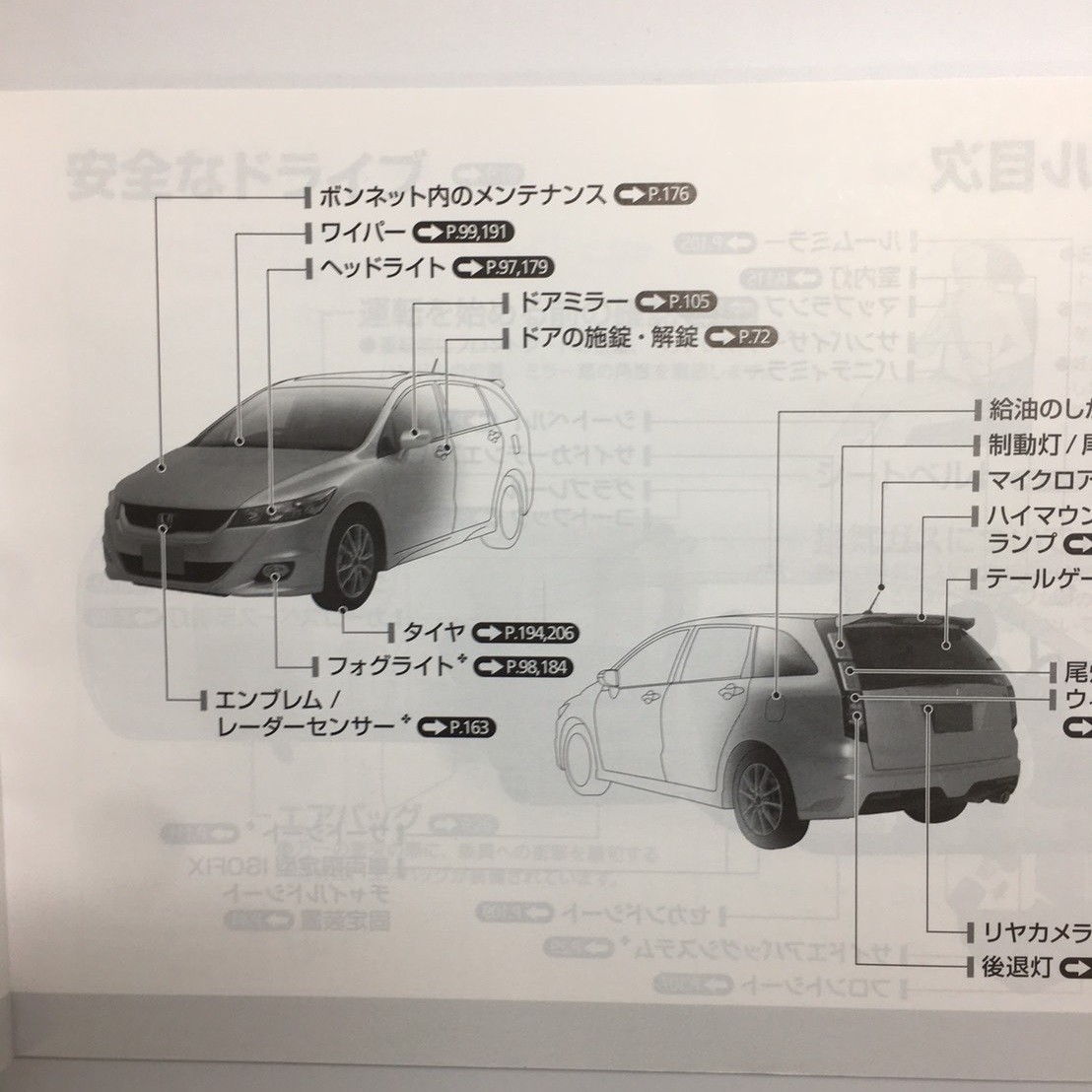 HONDA ホンダ Stream STREAM ストリーム RN6 RN7 RN8 RN9 純正 オーナーズマニュアル 2009年6月 取説 取り扱い説明書 取扱説明書_画像4