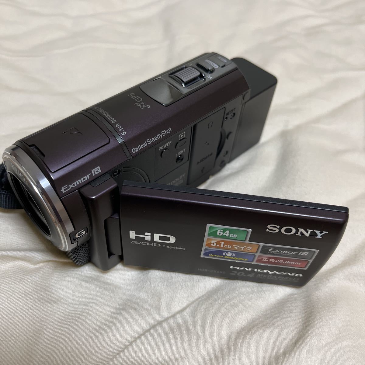 驚きの価格 【中古】ソニー SONY HDビデオカメラ Handycam HDR-CX590V