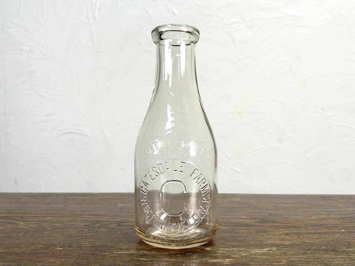 ビンテージ ガラスボトル ビン 瓶 オブジェ 花器 インテリア アンティーク雑貨 ディスプレイ フラワーベース_画像2
