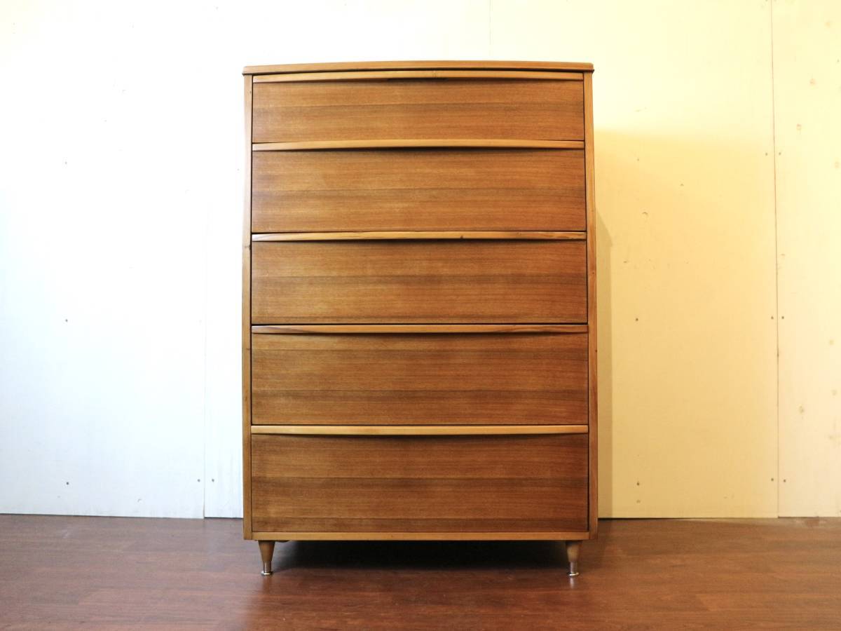 ビンテージ 60's ウッドハイチェスト ハイチェスト チェスト 木製 ミッドセンチュリー 1960年代 収納家具 収納 タンス