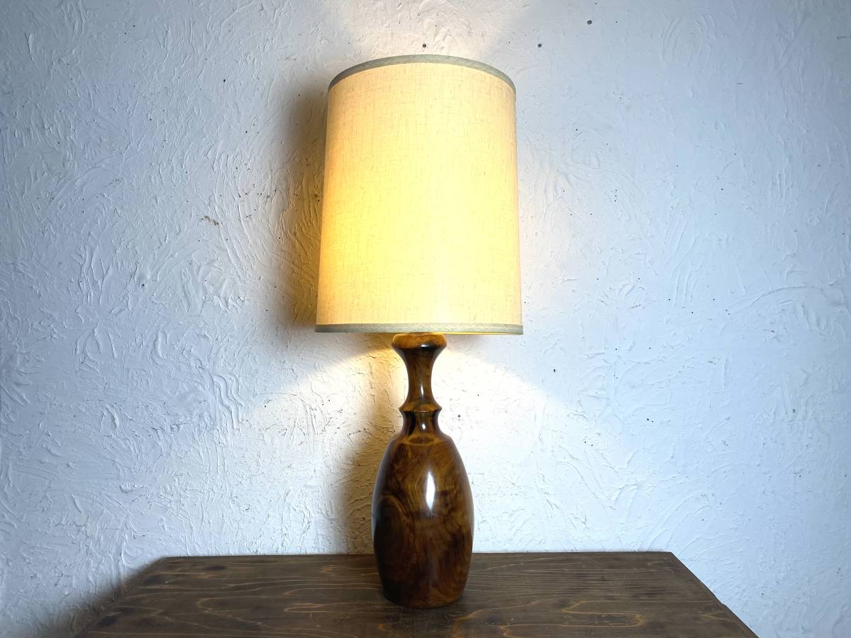 ビンテージ 60's ソリッドウッド シェードランプ インテリア ランプ 照明 間接照明 無垢材 木材 ディスプレイ