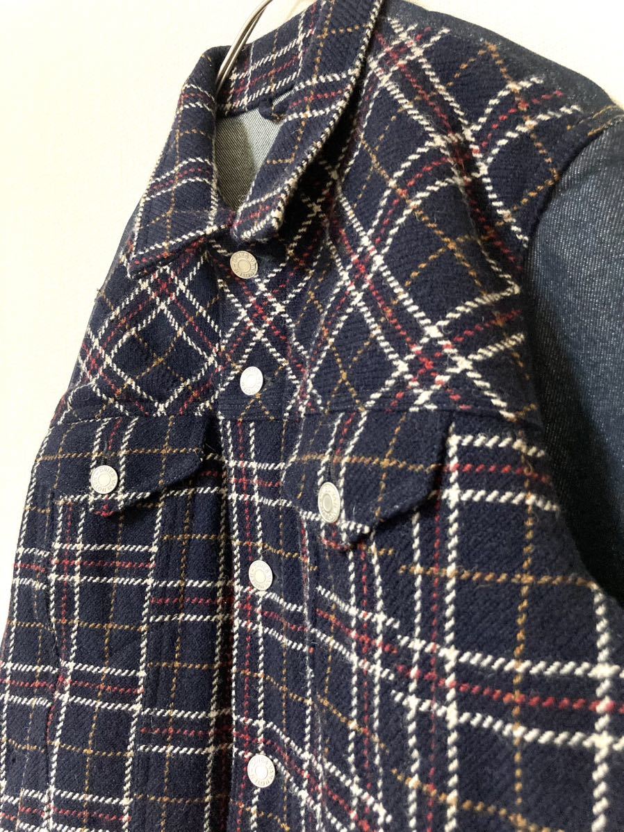 ドリスヴァンノッテン DRIES VAN NOTEN ウールチェック 切り替え ドリスヴァンノッテン DRIES VAN NOTEN ウールチェック 切り替え