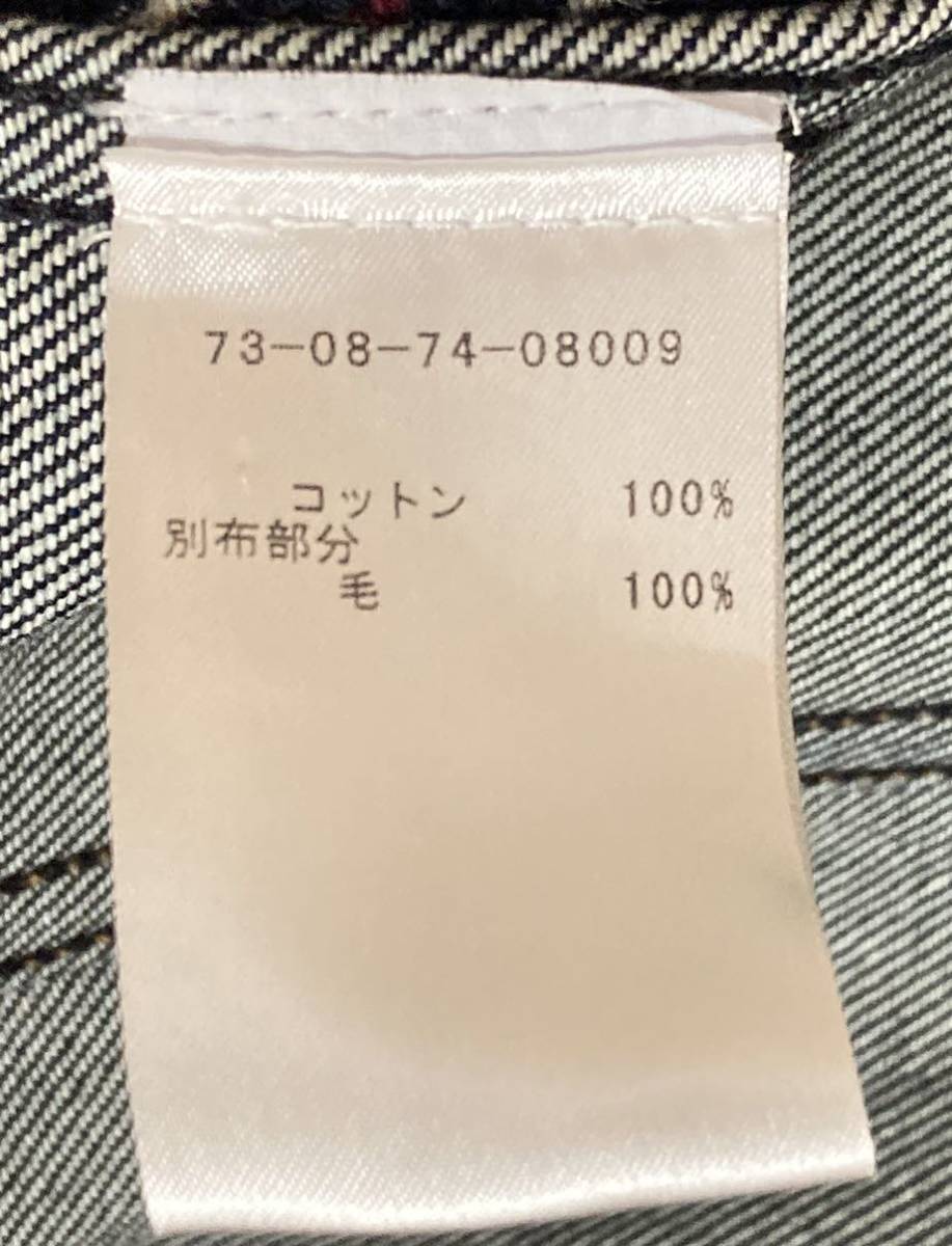 ドリスヴァンノッテン DRIES VAN NOTEN ウールチェック 切り替え ドリスヴァンノッテン DRIES VAN NOTEN ウールチェック 切り替え