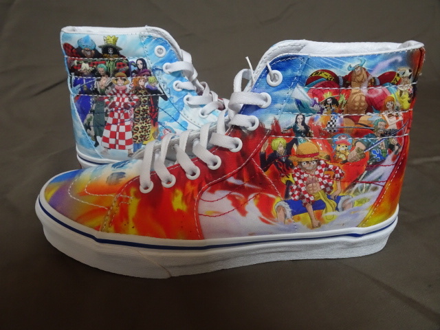 USA超限定 バンズ Vans X One Piece Limited Edition SK8 HI Sneakers 'Punk Hazard' パンクハザードUS 6.0インチ 24.0cm 新品未使用_画像9