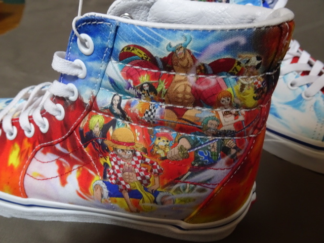 USA超限定 バンズ Vans X One Piece Limited Edition SK8 HI Sneakers 'Punk Hazard' パンクハザードUS 6.0インチ 24.0㌢ 新品未使用_画像4