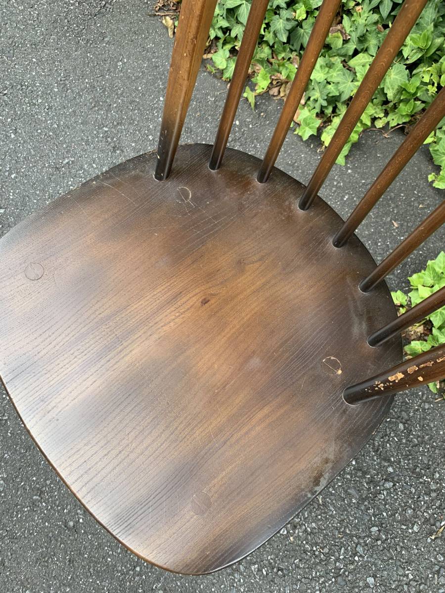 ERCOL アーコール フープバックチェア ウィンザーチェア イギリス 英国　ヴィンテージ　椅子（管理ID：270）_画像3