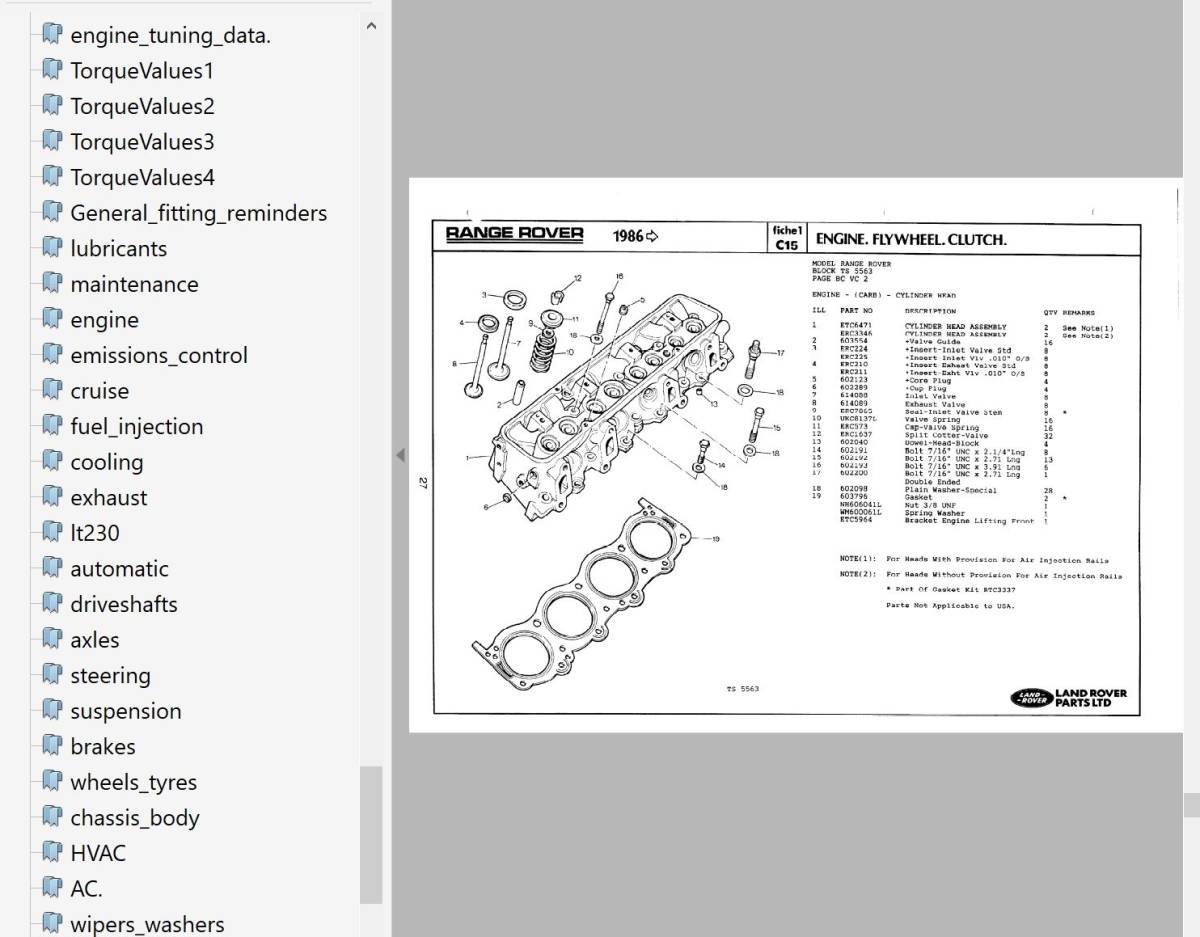 Classic range 1987-1996 Work shop manual service book repair book wiring diagram Classic Range Rover 