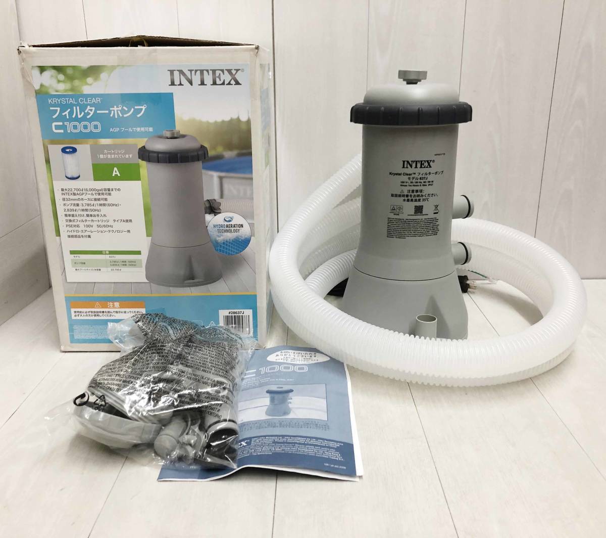  new goods box becoming useless * cost koINTEX Inte ks filter pump cartridge attaching C1000 Krystal Clear 637J large pool for .... circulation 