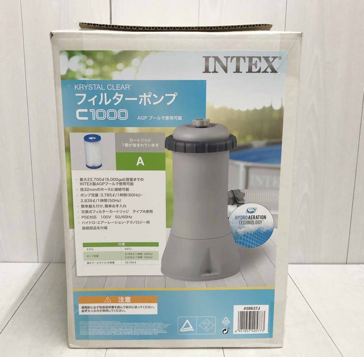  new goods box becoming useless * cost koINTEX Inte ks filter pump cartridge attaching C1000 Krystal Clear 637J large pool for .... circulation 