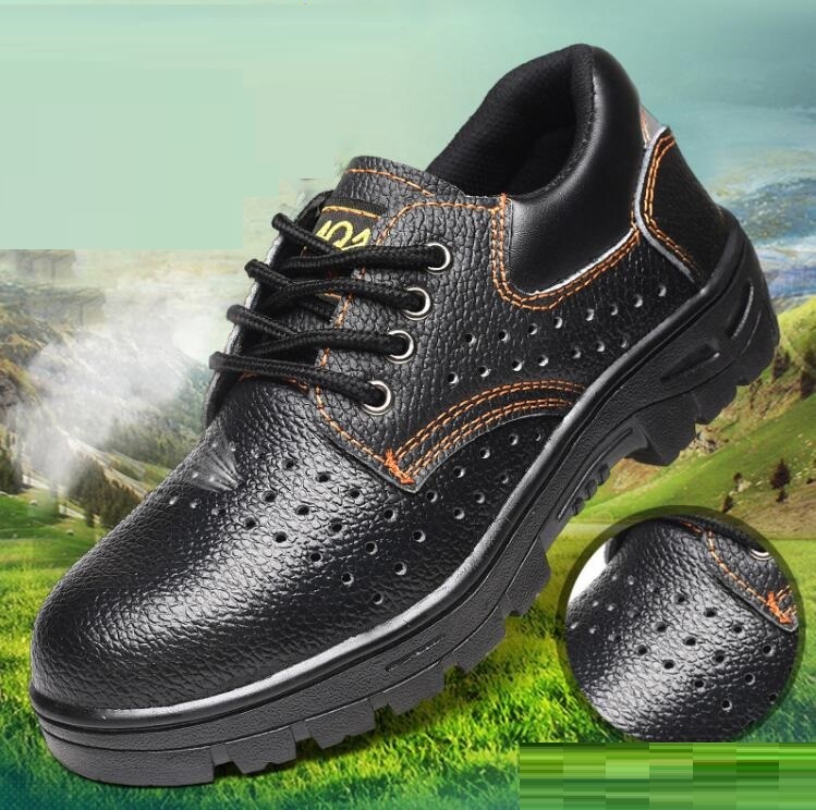  work shoes safety shoes men's lady's man and woman use sneakers safety boots steel . core toes protection slip prevention impact absorption 23cm~28cm