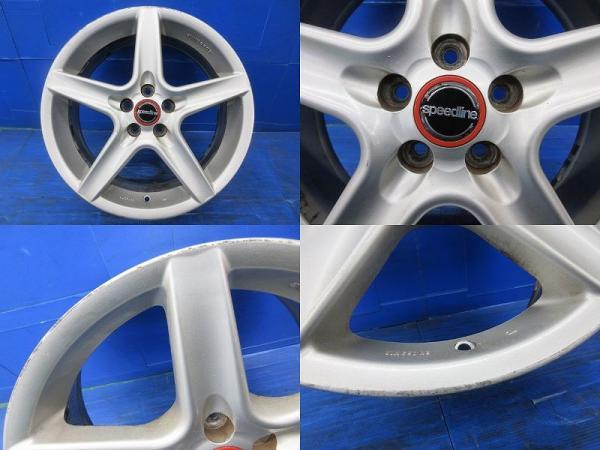 225/60R17 ピレリ アイス ゼロ アシンメトリコ スピードライン アルミホイール 7J-17 +48 5H100 中古＆新品 ４本セット 冬セット 高萩 フォ_画像4