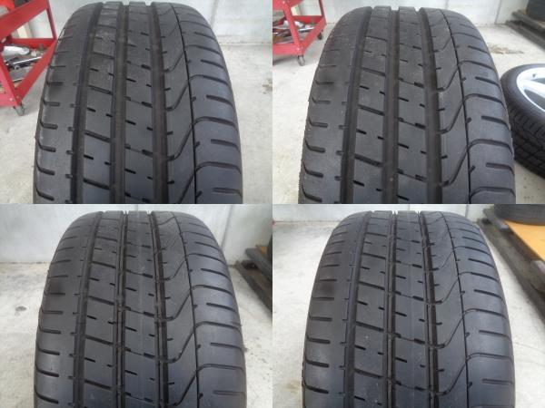 ◆AMGスタイリング3◆中古夏タイヤ付◆ピレリPゼロ 245/40R18インチ + 265/35R18インチ◆ベンツEクラス W211 4本セット 《246》_画像7