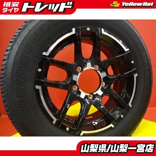 ジムニー 16インチ 夏タイヤ セット【新品】 MAD VANCE 04 16Ｘ5.5+22 5穴 139.7 【中古】ブリヂストン デューラー H/T 684 175/80R16 202_画像1