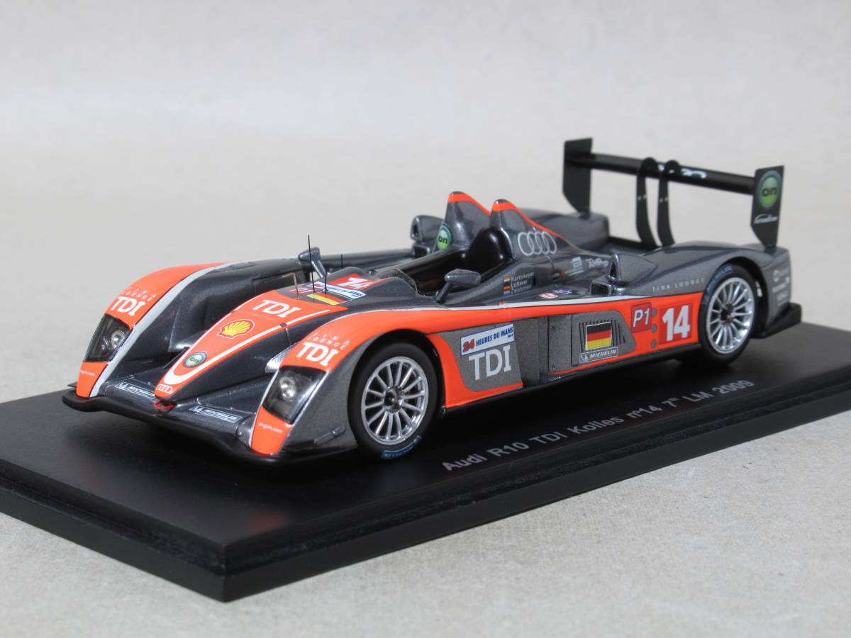 人気ブランドの新作 1/43 アウディ R10 TDI コレス #14 ルマン 2009