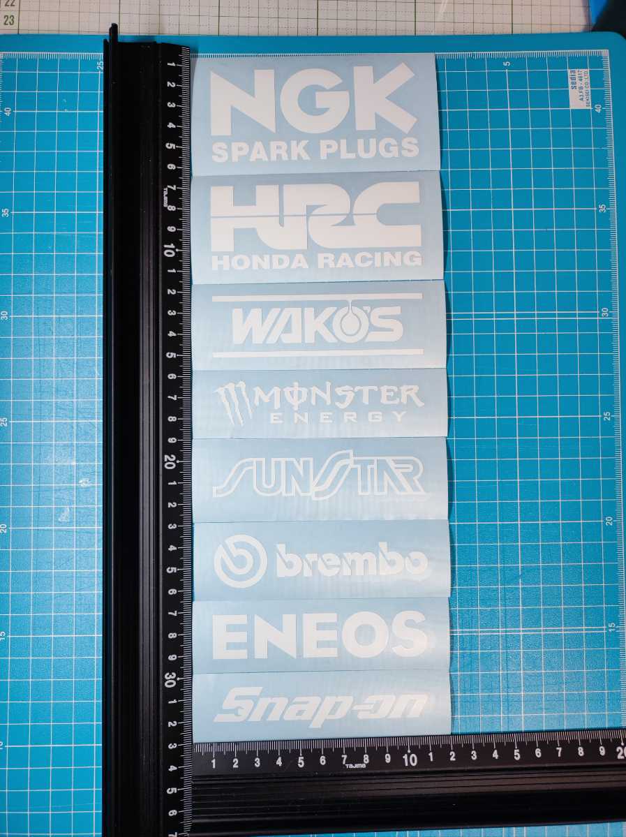 バイク レーシング 走り屋 スポンサー ステッカー 8枚セット|PayPayフリマ バイク レーシング 走り屋 スポンサー ステッカー 16枚セット ヤマハ