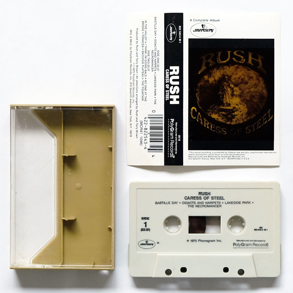 {US version cassette tape }Rush*Caress Of Steel* Rush 