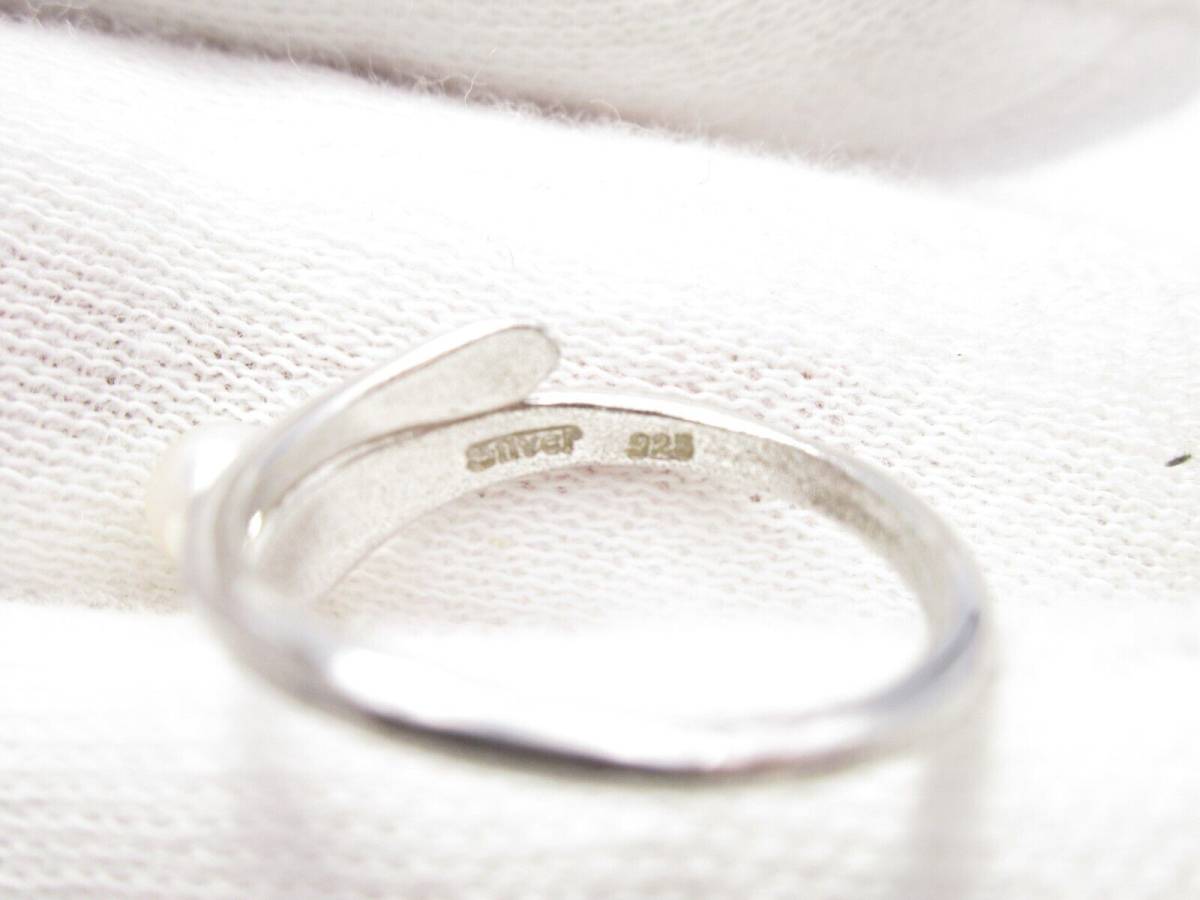 本真珠 指輪 SV925 CULTURED PEARL ring リング_画像3