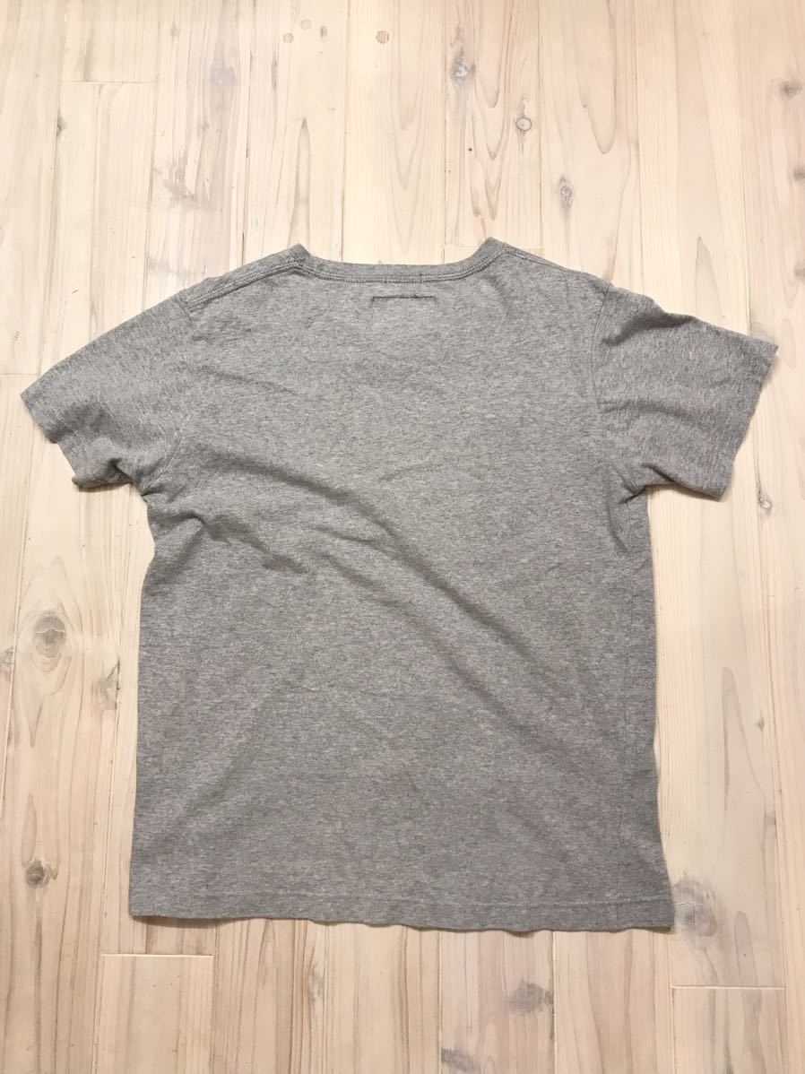 Abercrombie&Fitch アバクロンビーアンドフィッチ 半袖Tシャツ Mサイズ アバクロ アメカジ ビックロゴ グレー スクエア ユーズド 古着_画像8