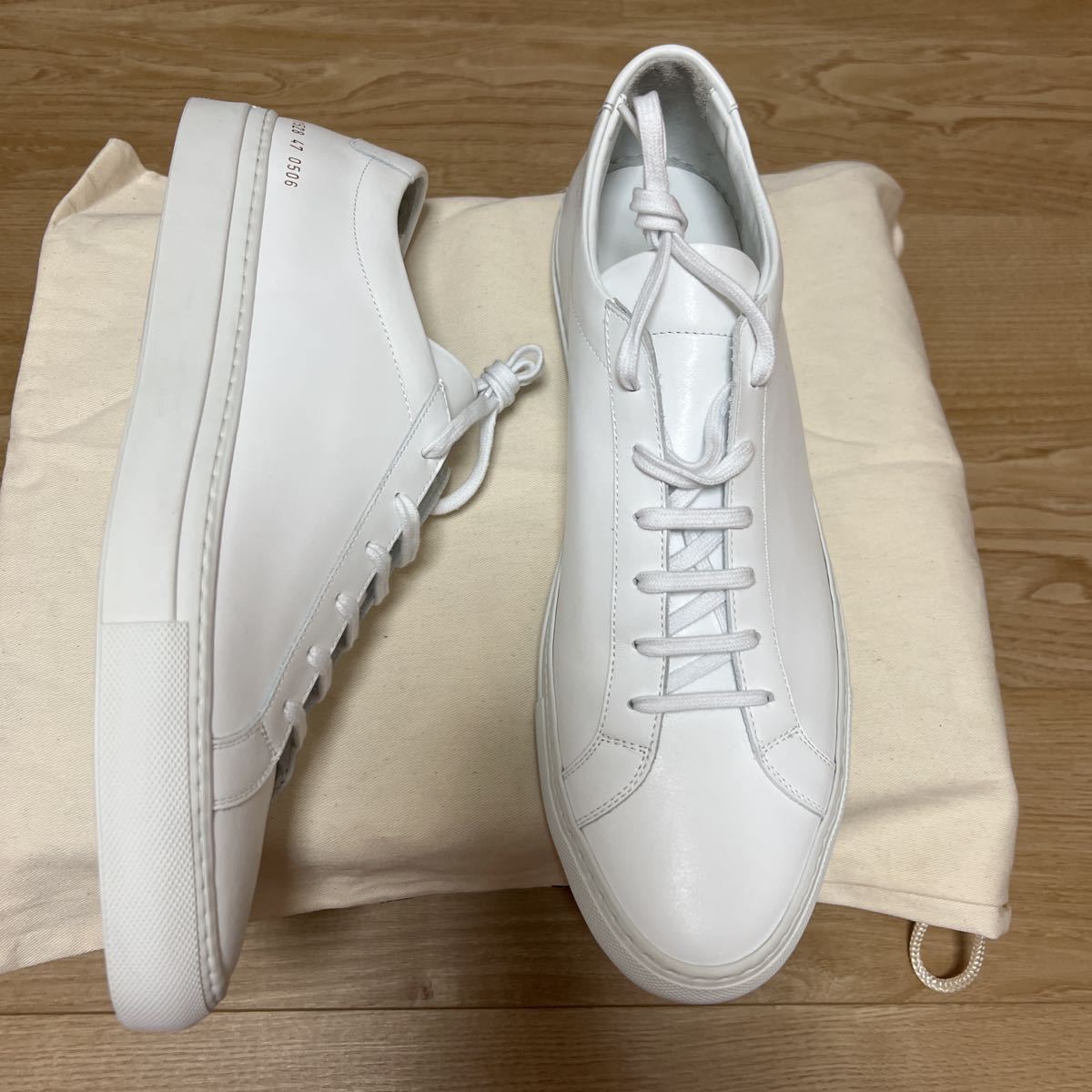 新品 コモン プロジェクト Common Projects 白 スニーカー レザー