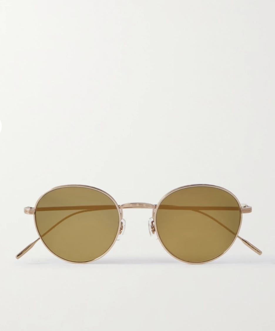 驚きの価格 新品 OLIVER PEOPLES ブラウン チタニウム フレーム