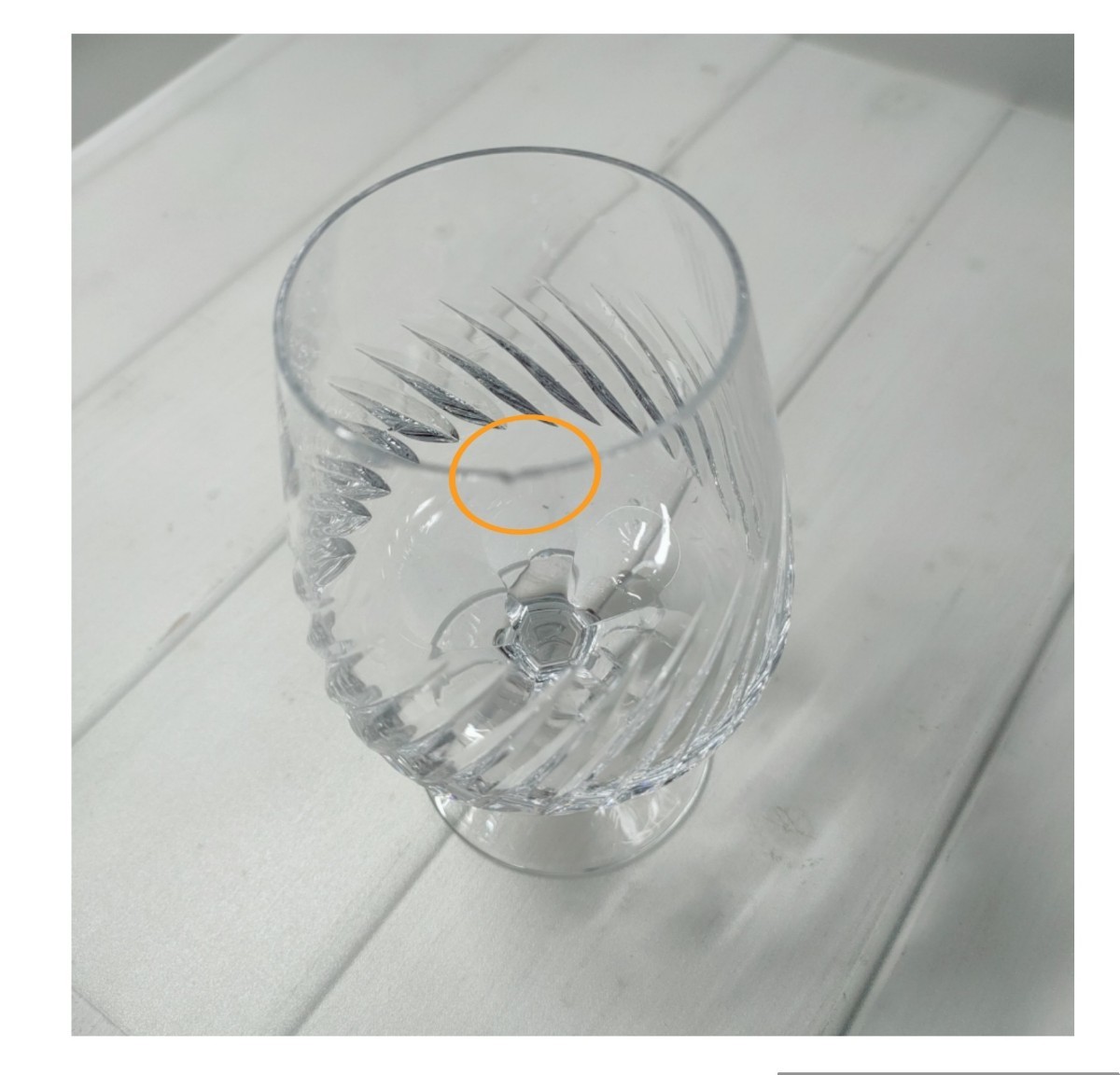 ST5] ワイングラス　２個　セット　ブランデーグラス　カットガラス　硝子　ペア　酒器　酒　ジュース　カクテル　氷　コップ　_画像7