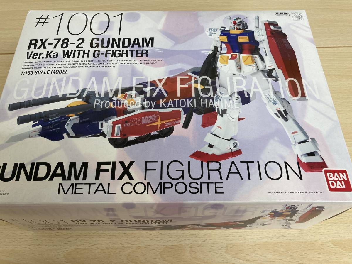 6-18/RX-78-2 ガンダム Ver.Ka WITH Gファイター 「機動戦士ガンダム」 GUNDAM FIX FIGURATION METAL COMPOSITE #1001 欠品有 現状品_画像1