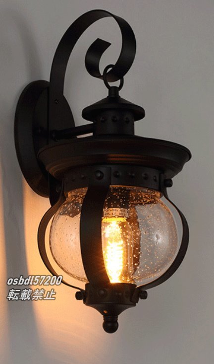 ポーチライト 防水 LED対応 北欧 おしゃれ アンティーク 取り付け簡単 照明 屋外 玄関 ウォールランプ ブラケットライト 人気 おすすめ_画像1