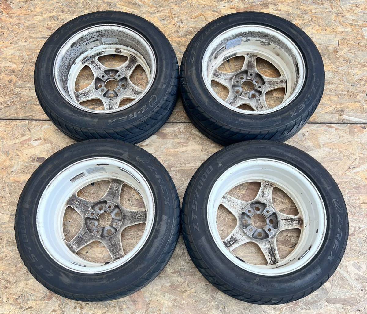 希少!】WORK RSZ-R ワーク 15インチ 6.5J+35 PCD100 4穴 4H 希少!】WORK RSZ-R ワーク 15インチ 6.5J+35 PCD100 4穴 4H