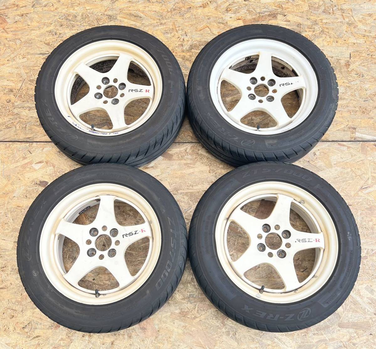 希少!】WORK RSZ-R ワーク 15インチ 6.5J+35 PCD100 4穴 4H 希少!】WORK RSZ-R ワーク 15インチ 6.5J+35 PCD100 4穴 4H