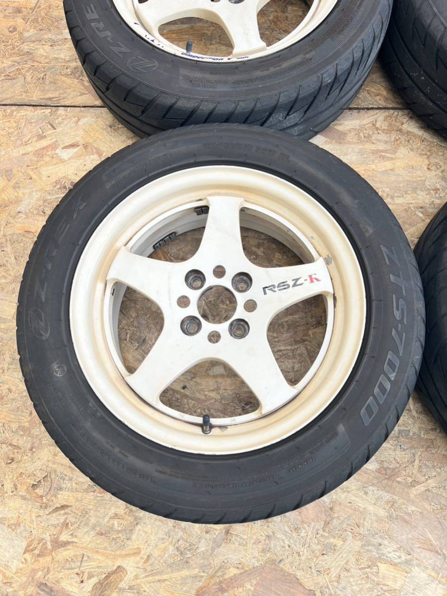 [ rare!]WORK RSZ-R Work 15 -inch 6.5J+35 PCD100 4 hole 4H light weight out of print that time thing 