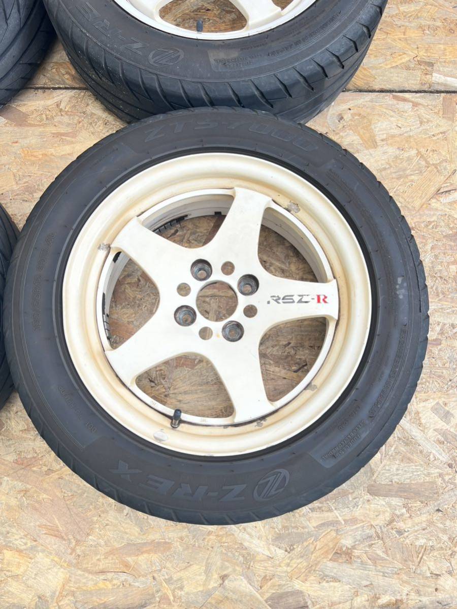 [ rare!]WORK RSZ-R Work 15 -inch 6.5J+35 PCD100 4 hole 4H light weight out of print that time thing 