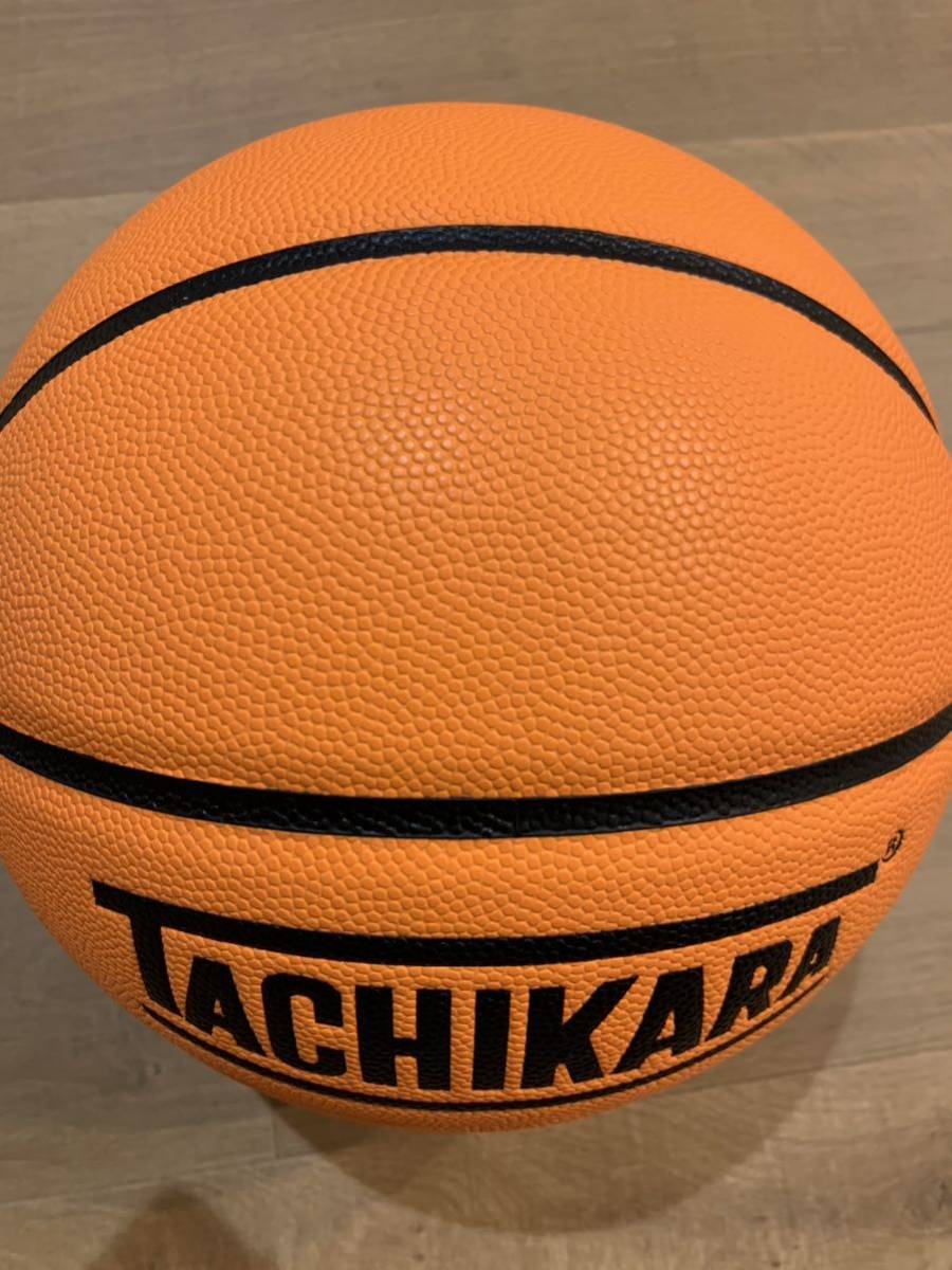 おすすめ 7号 バスケットボール 合成皮革「TACHIKARA オレンジ