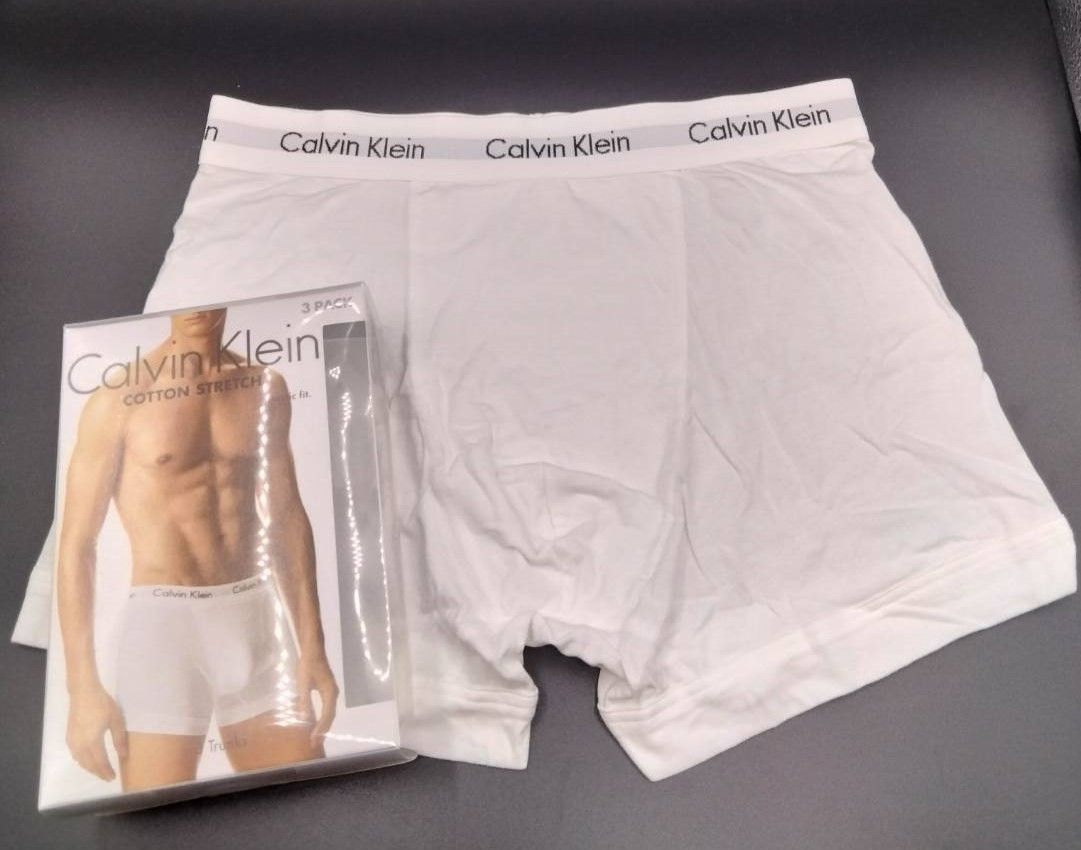 【Lサイズ】Calvin Klein(カルバンクライン)  コットンストレッチ ボクサーパンツ ホワイト  1枚 U2662