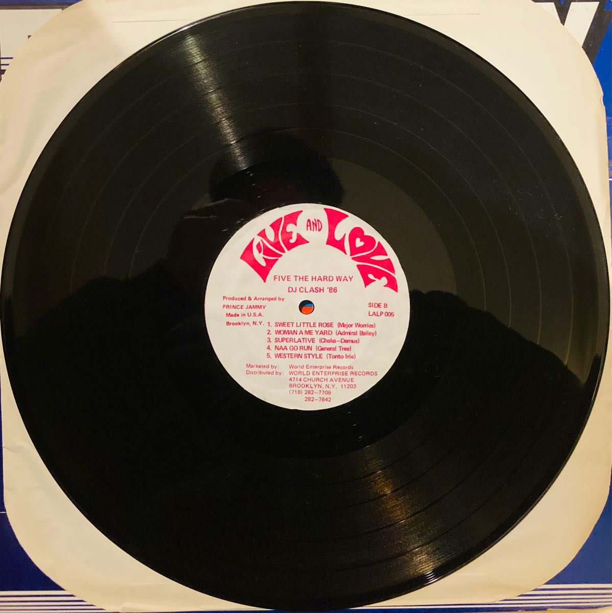 5 THE HARD WAY D.J. CLASH '86 レコード LP Reggae レゲエ DEEJAY