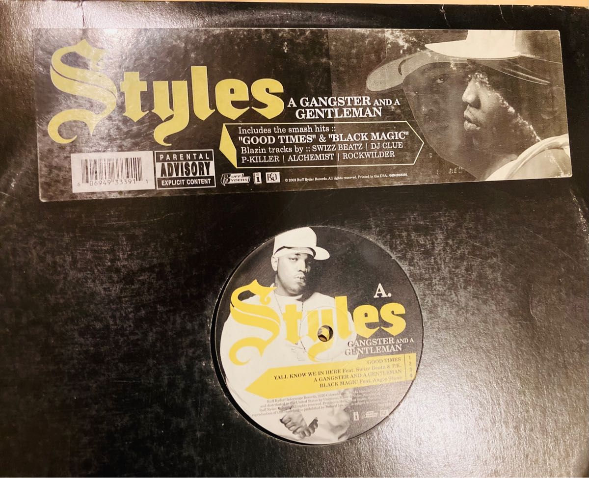 STYLES P A Gangster And A Gentleman レコード LP 2枚組 ヒップホップ HIPHOP