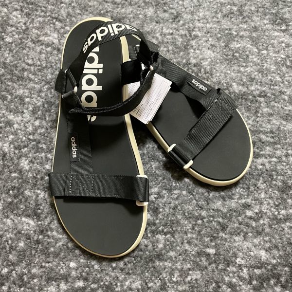 格安送料 新品 アディダス コンフォートサンダル 28.5cm 大人気 夏 CF SANDAL グリーン 緑 サイズ 調節 プレゼント adidas summer_画像2