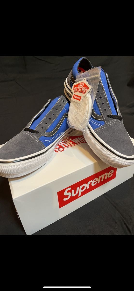 ★Supreme シュプリーム ヴァンズ Vans Old Skool Royal 青 26.5cm 8.5 スニーカー 靴 新品 送料込_画像5