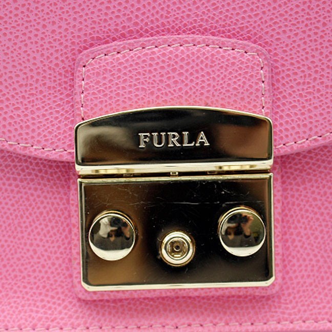 FURLA フルラ チェーンポシェットバッグ 　レザー　ピンク_画像4