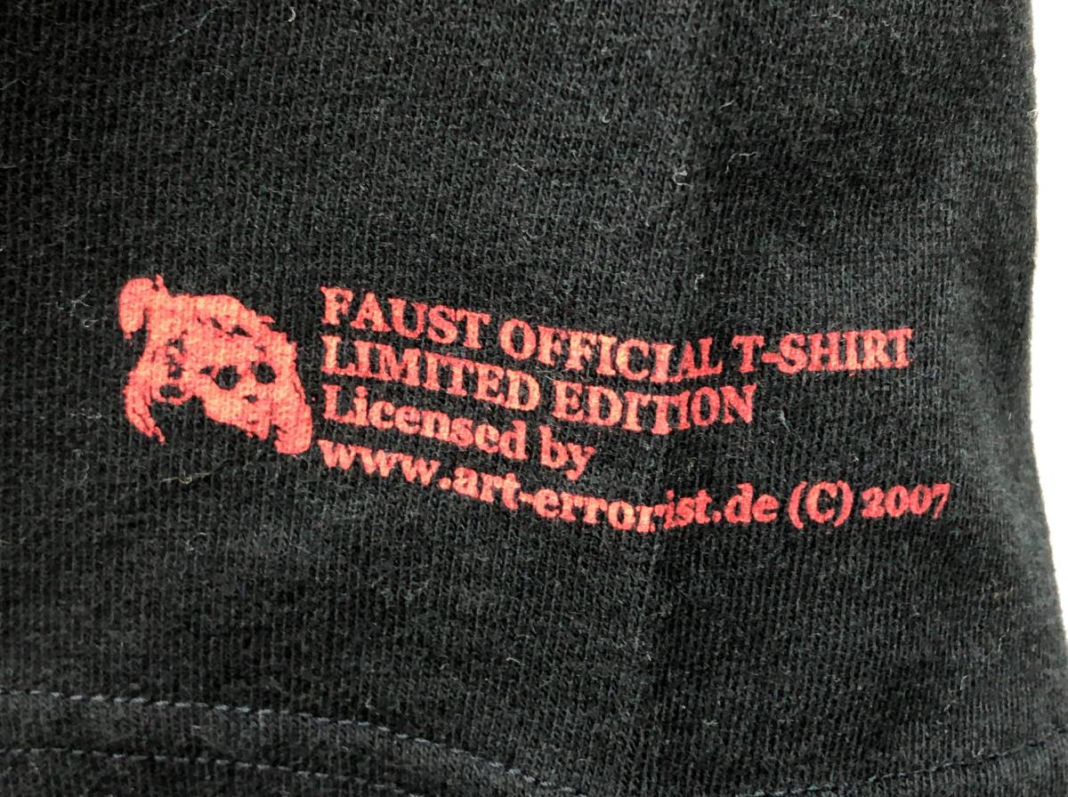 ファウスト FAUST OFFICIAL Tシャツ LIMITED EDITION Faust So Far Lサイズ ブラック 23082301_画像5