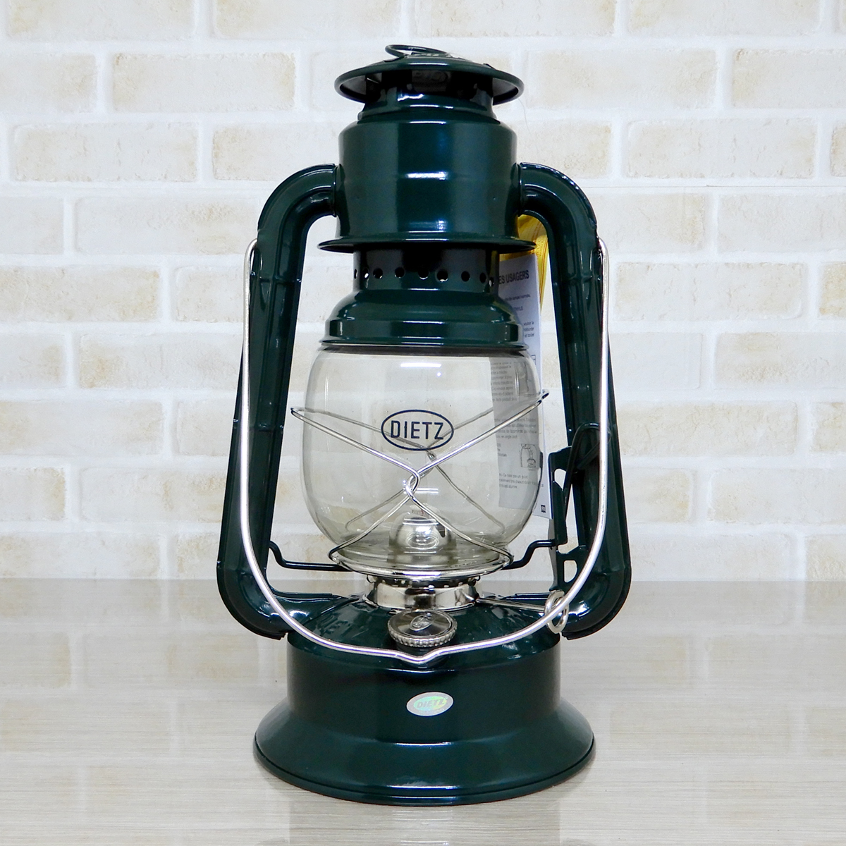 替芯付【送料無料】新品 Dietz #30 Little Wizard Lantern Green Nickel Trim 日本未発売 ◇デイツ グリーン ニッケル ハリケーンランタン