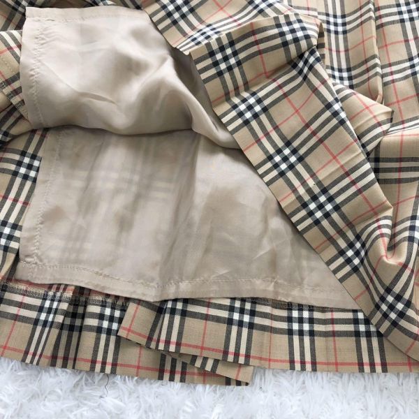 良品】バーバリーズ Burberry's プリーツスカート 大きいサイズ 17号