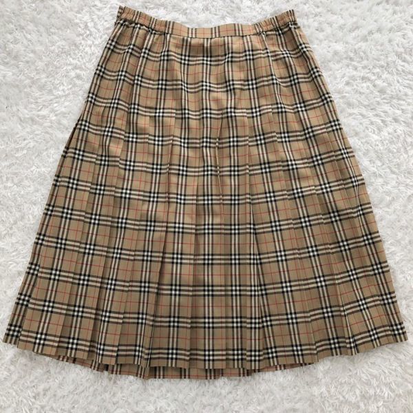 良品】バーバリーズ Burberry's プリーツスカート 大きいサイズ 17号
