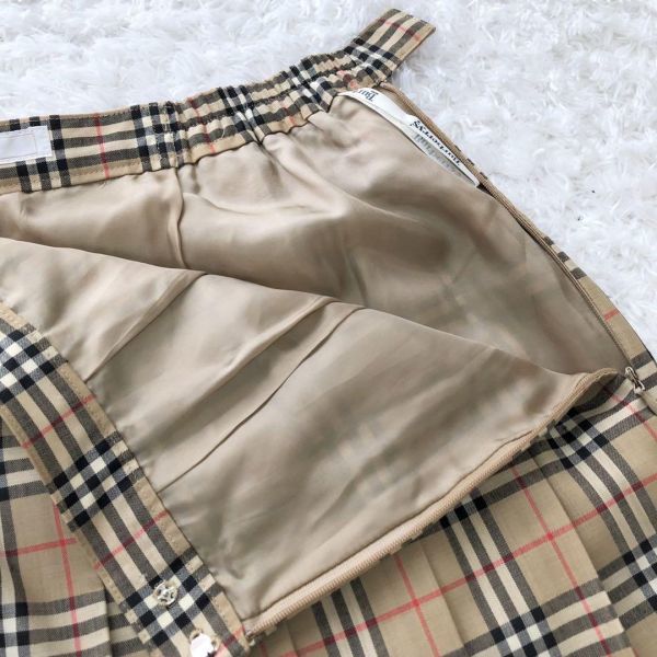 良品】バーバリーズ Burberry's プリーツスカート 大きいサイズ 17号